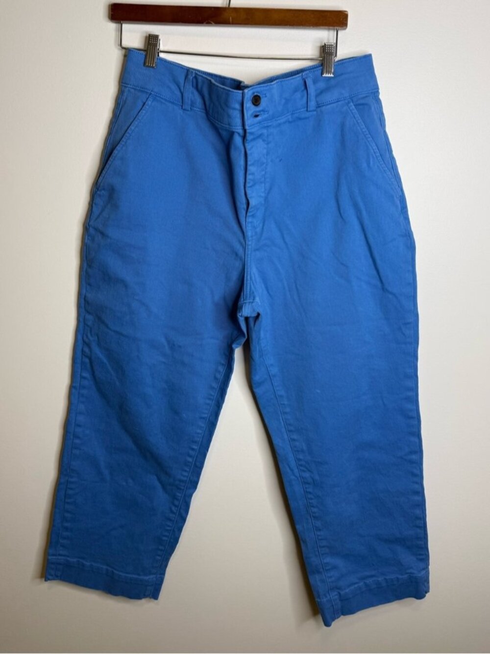Everlane straight leg crop blue size 16